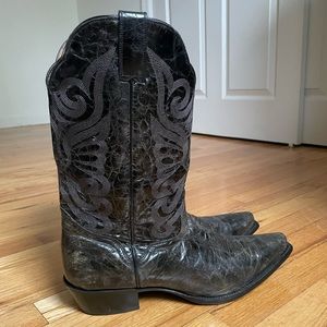 JB Dillon Leather Cowboy Boots size 12